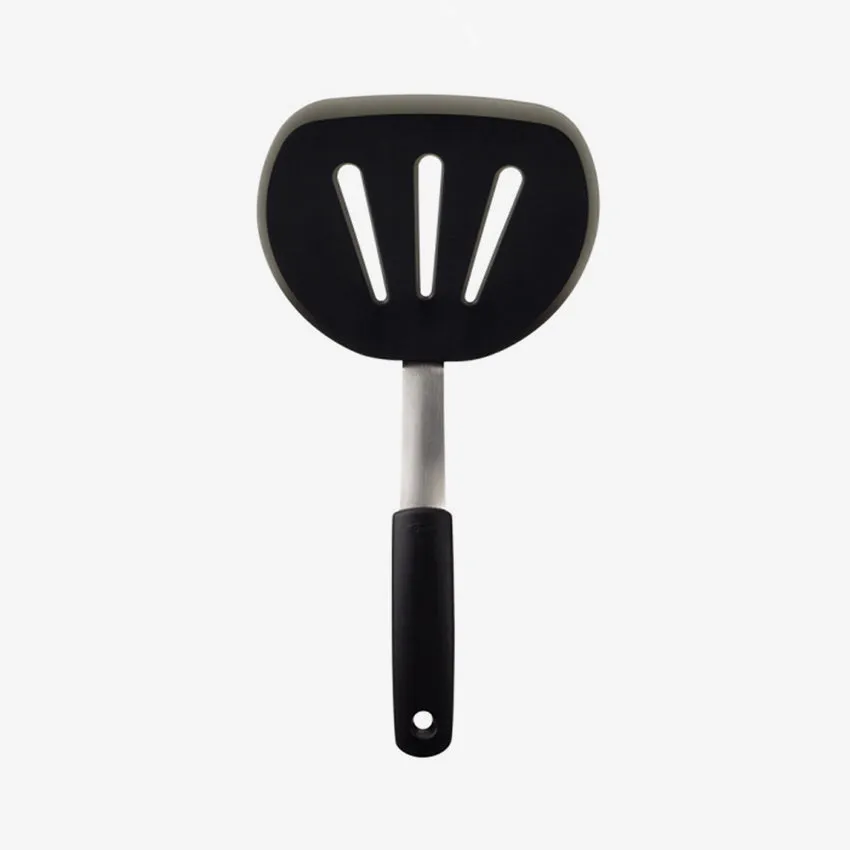 Oxo | Flexible Pancake Turner Black Stainless Steel & Silicone L: 12 in