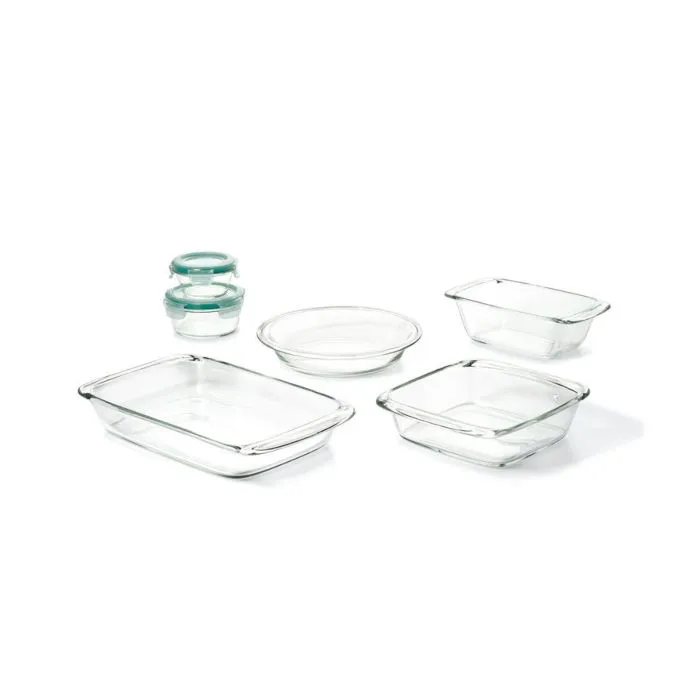 Oxo | Glass Bake Serve & Store Set Of 8 Pieces