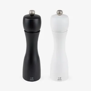 Peugeot | Tahiti Duo Wood Pepper and Salt Mills - White, Black