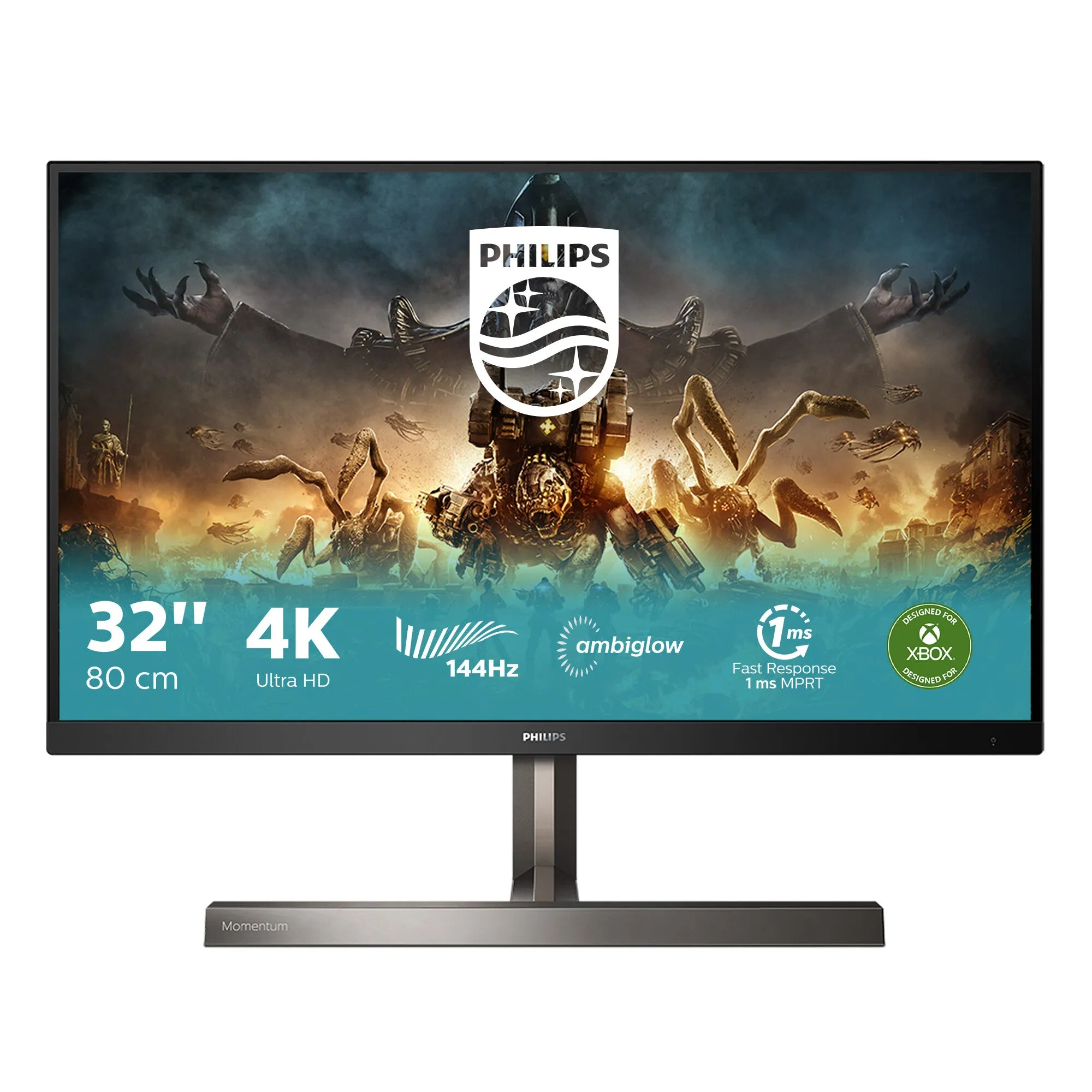 Philips 329M1RV/00 31.5" 4K Ultra HD Gaming Monitor - 144Hz, 1ms, IPS, AMD FreeSync, Height Adjustable, Speakers, Black