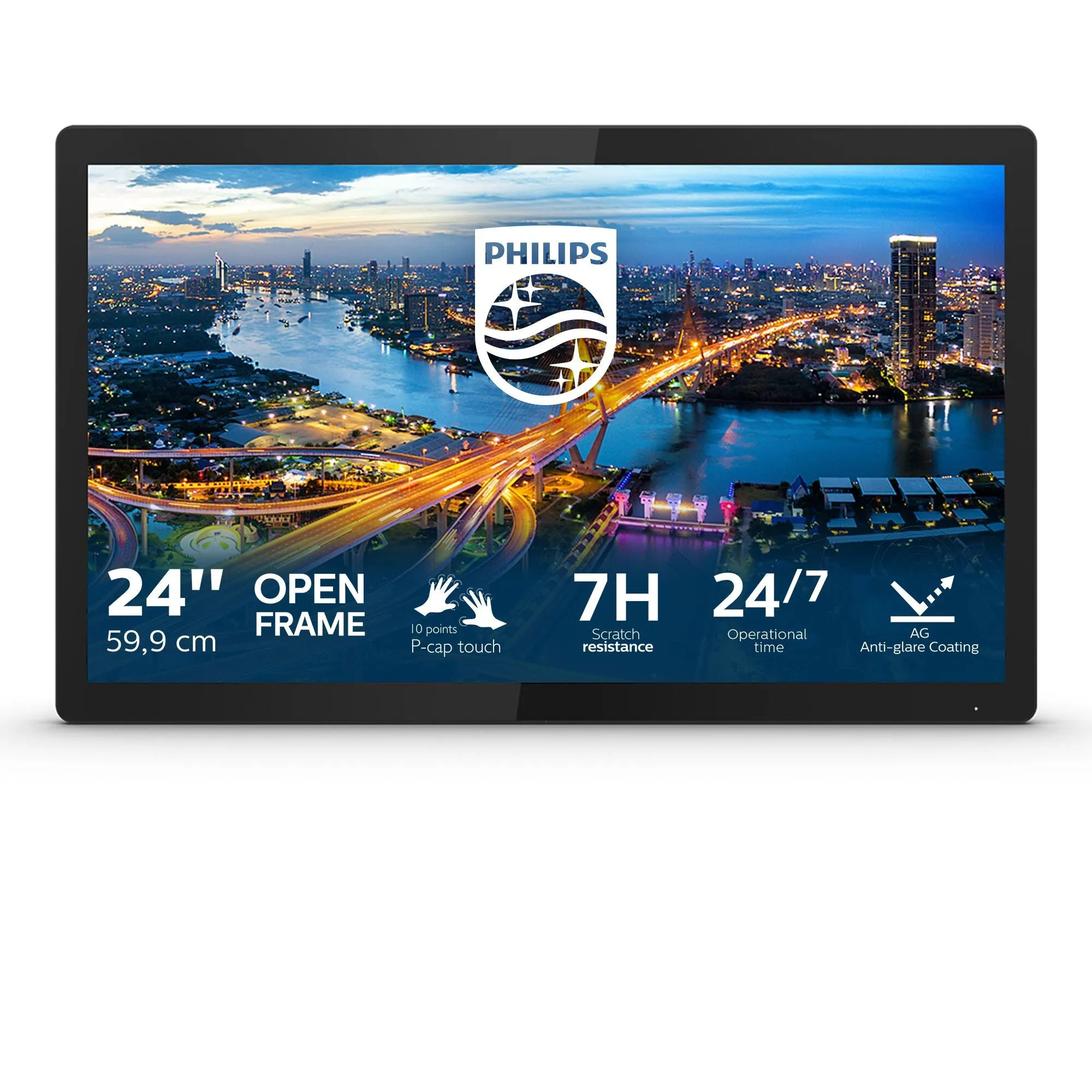 Philips B Line 242B1TFL/00 23.8" Full HD Monitor - 75Hz, 4ms, IPS, Height Adjustable, Speakers, Black