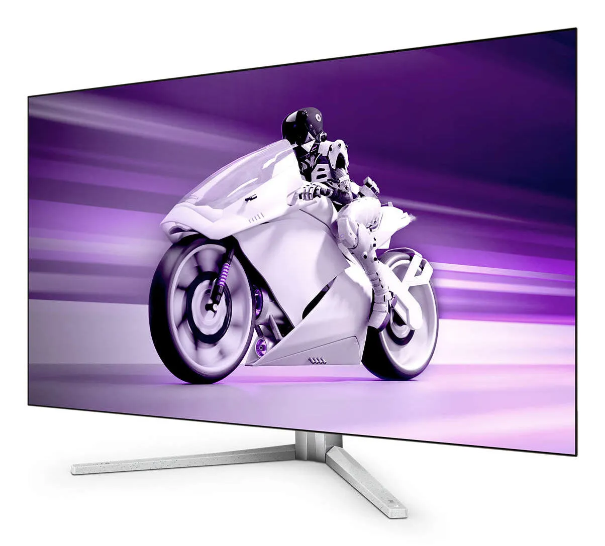 Philips Evnia 42M2N8900/00 41.5" 4K Ultra HD Gaming Monitor - 120Hz, 0.1ms, OLED, AMD FreeSync, Height Adjustable, Speakers, White