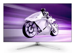 Philips Evnia 42M2N8900/00 41.5" 4K Ultra HD Gaming Monitor - 120Hz, 0.1ms, OLED, AMD FreeSync, Height Adjustable, Speakers, White