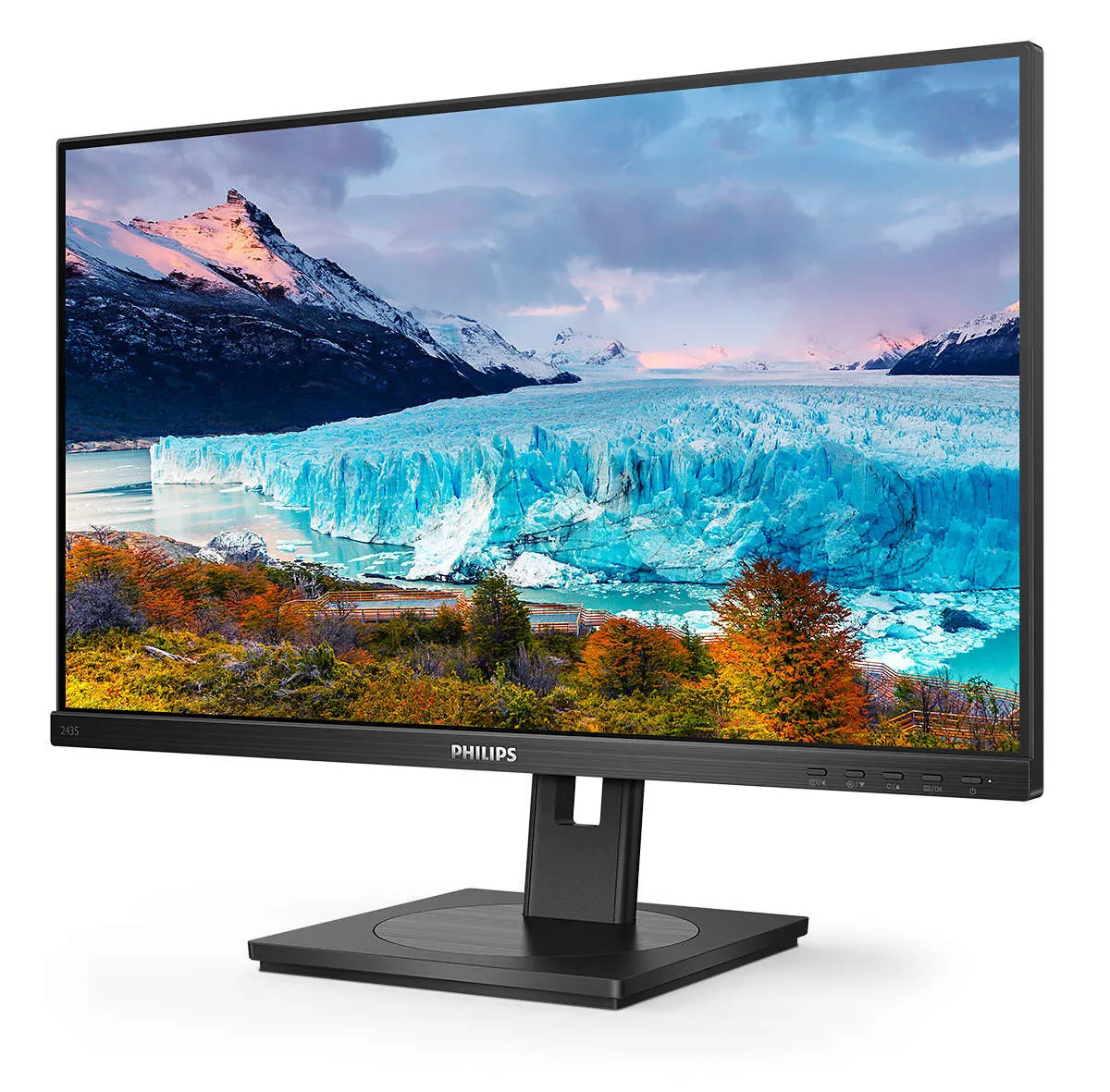 Philips S Line 243S1/00 23.8" Full HD Monitor - 75Hz, 4ms, IPS, Height Adjustable, Speakers, Black