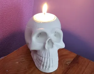PLASTER CANDLE HOLDER handmade