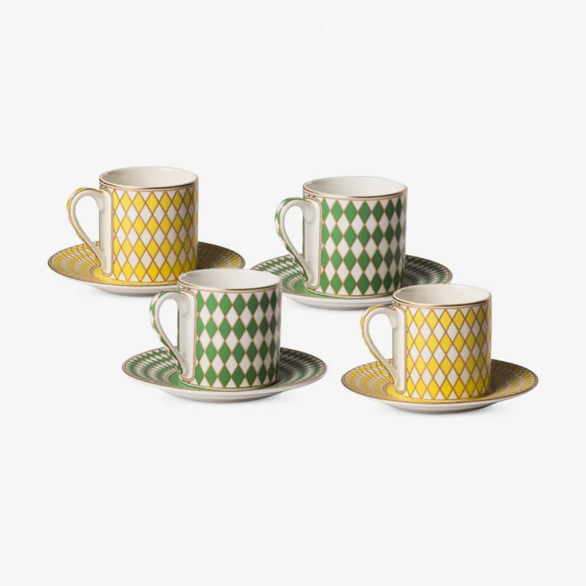 Polspotten | Chess Espresso Cups Set of 4