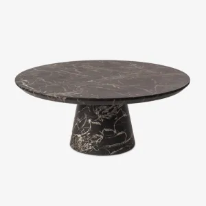 Polspotten | Coffee Table Disc Marble Look - Black