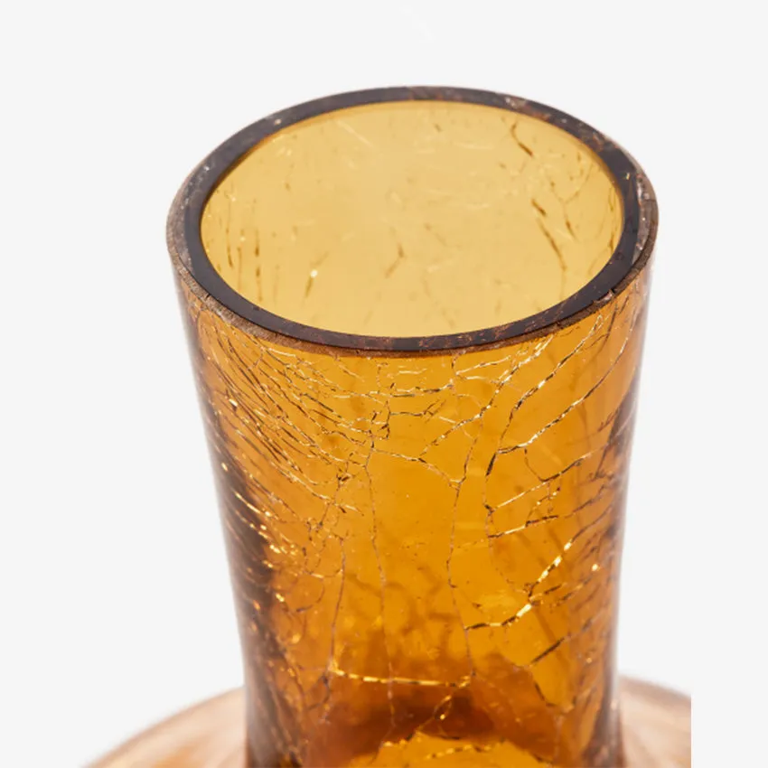 Polspotten | Crackled Glass Ball Body Vase