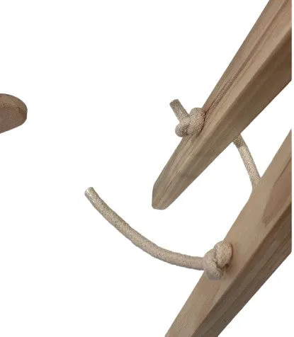 Poppyseed Play Wooden Baby Gym, Natural Wood w/ White Toys