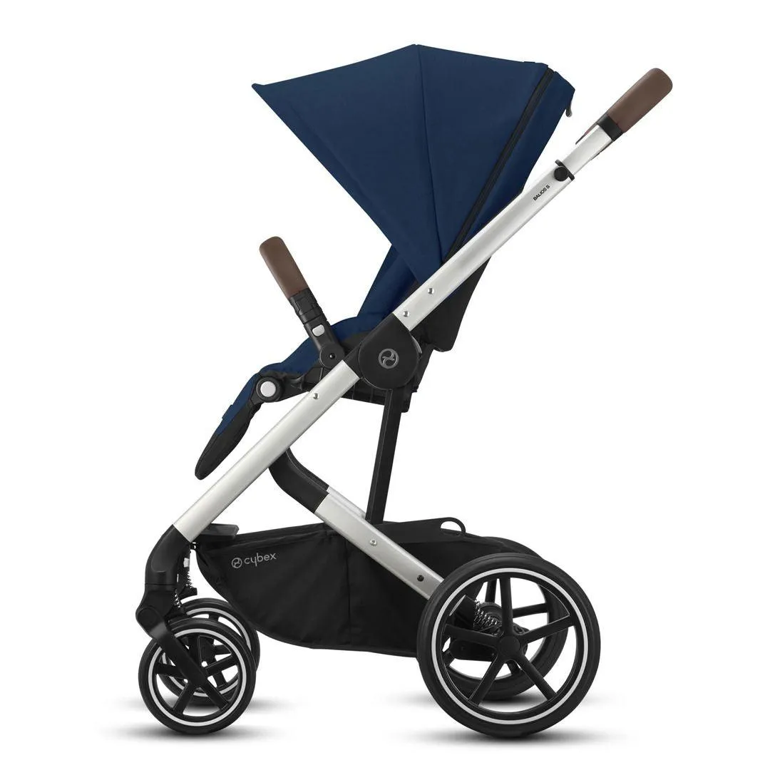 [Preloved] CYBEX Balios S Lux Pushchair - Navy Blue   Silver