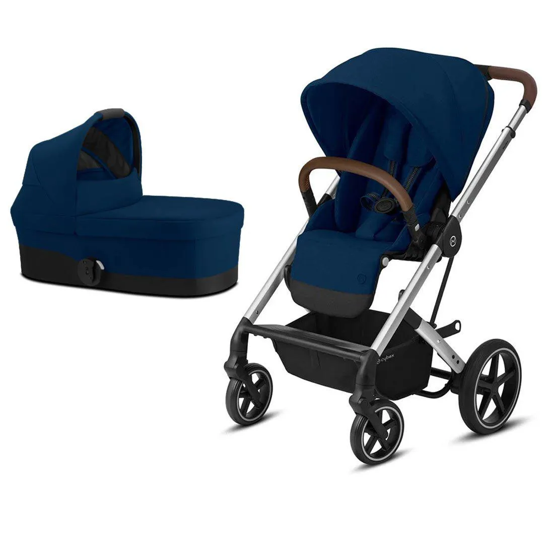 [Preloved] CYBEX Balios S Lux Pushchair - Navy Blue   Silver