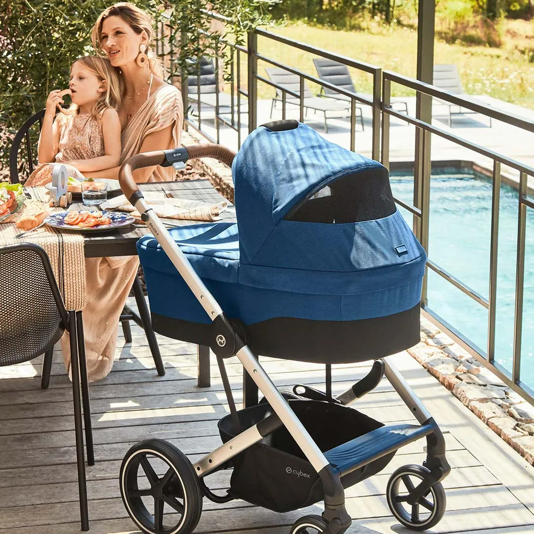 [Preloved] CYBEX Balios S Lux Pushchair - Navy Blue   Silver