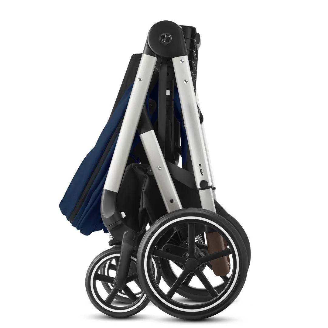 [Preloved] CYBEX Balios S Lux Pushchair - Navy Blue   Silver