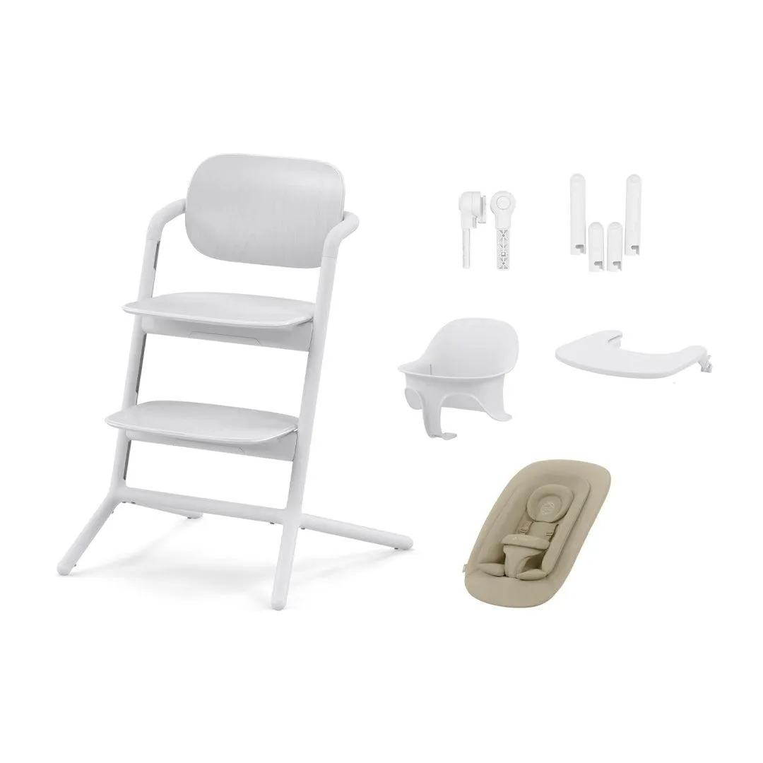 [Preloved] CYBEX LEMO 4-in-1 Highchair Set - White