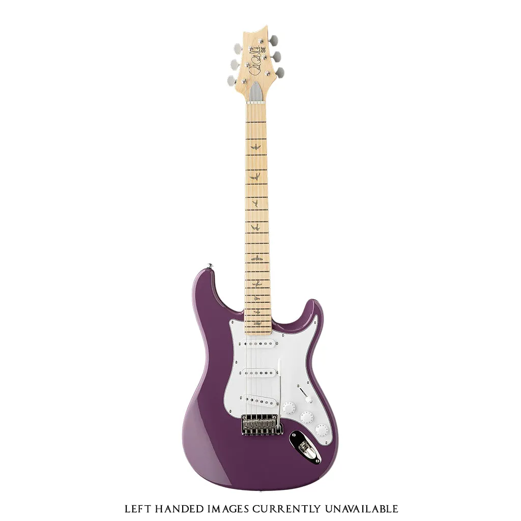 PRS SE Silver Sky Maple Fretboard Left Handed Summit Purple