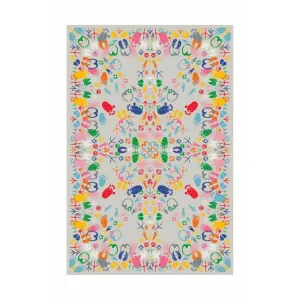 Qeeboo Let's Dance Animal Traces Rug 200x300 Cm, Multicoloured Light