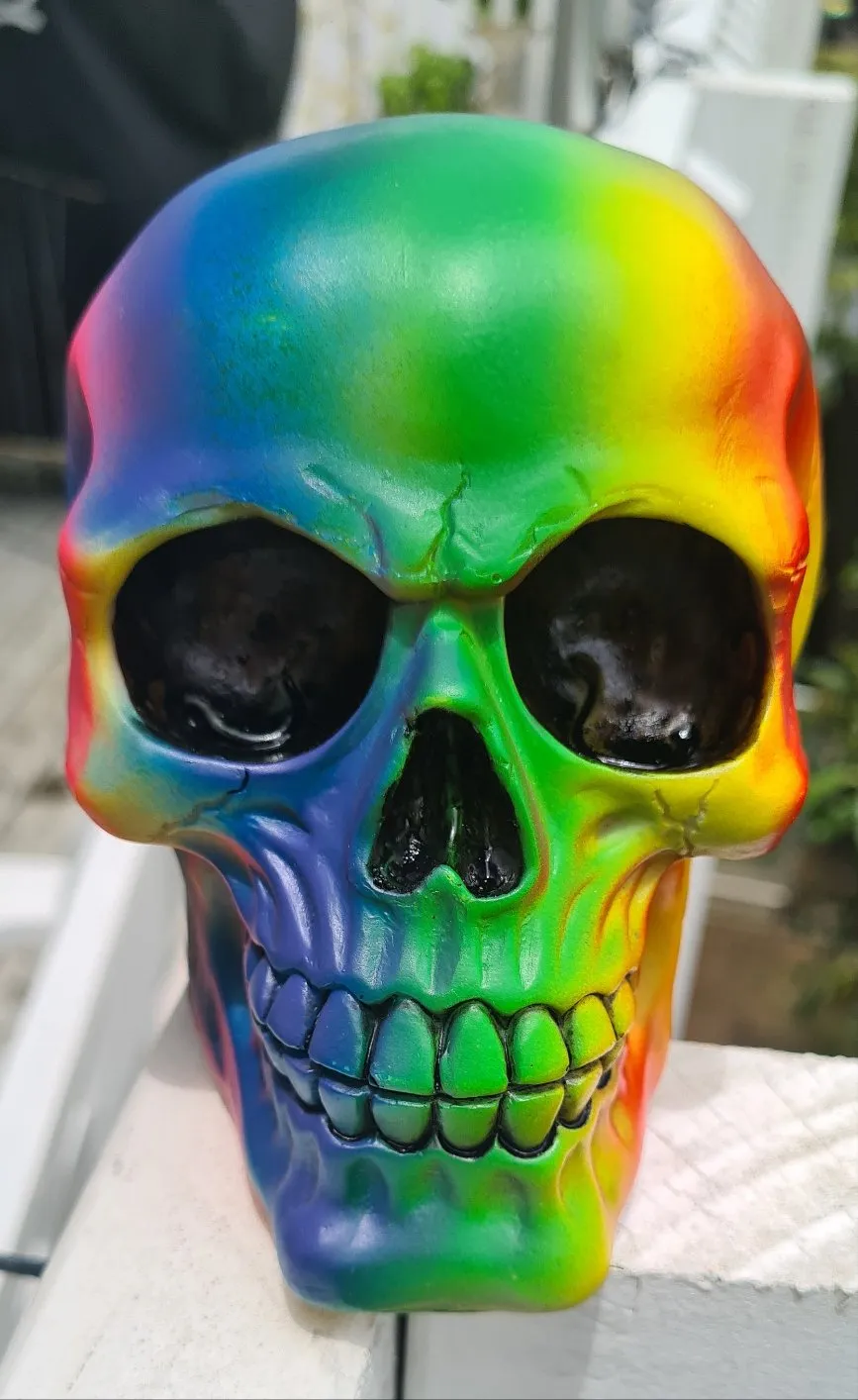 RAINBOW SKULL LAMP