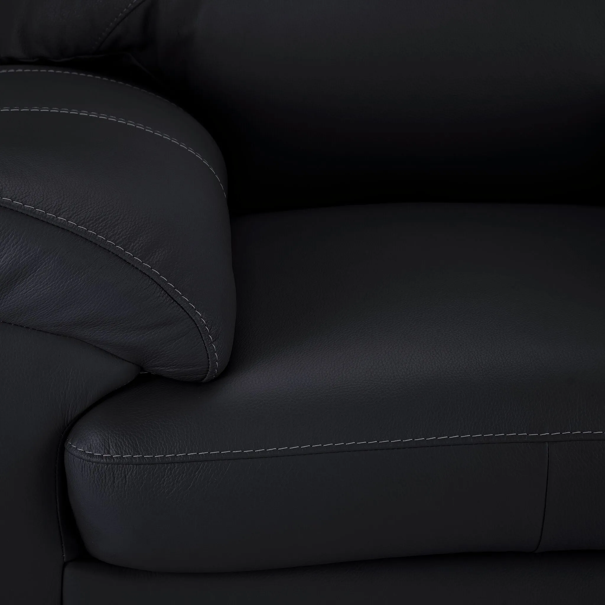 Raphael Leather Chair - Raven