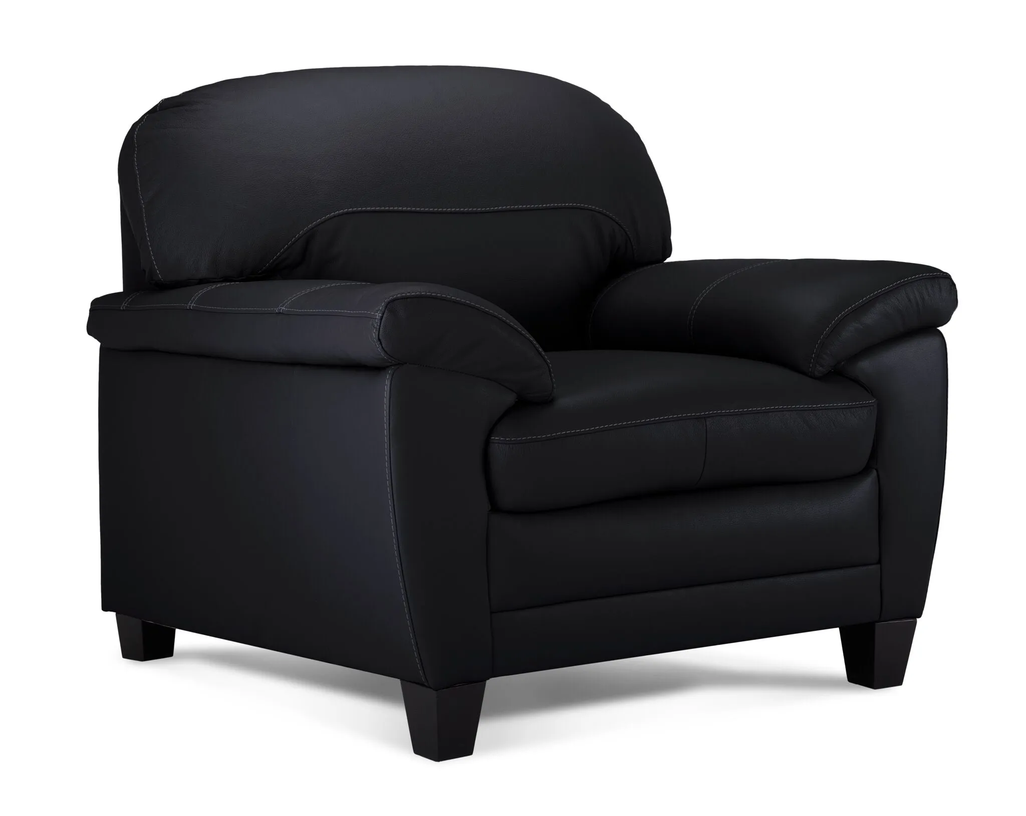 Raphael Leather Chair - Raven