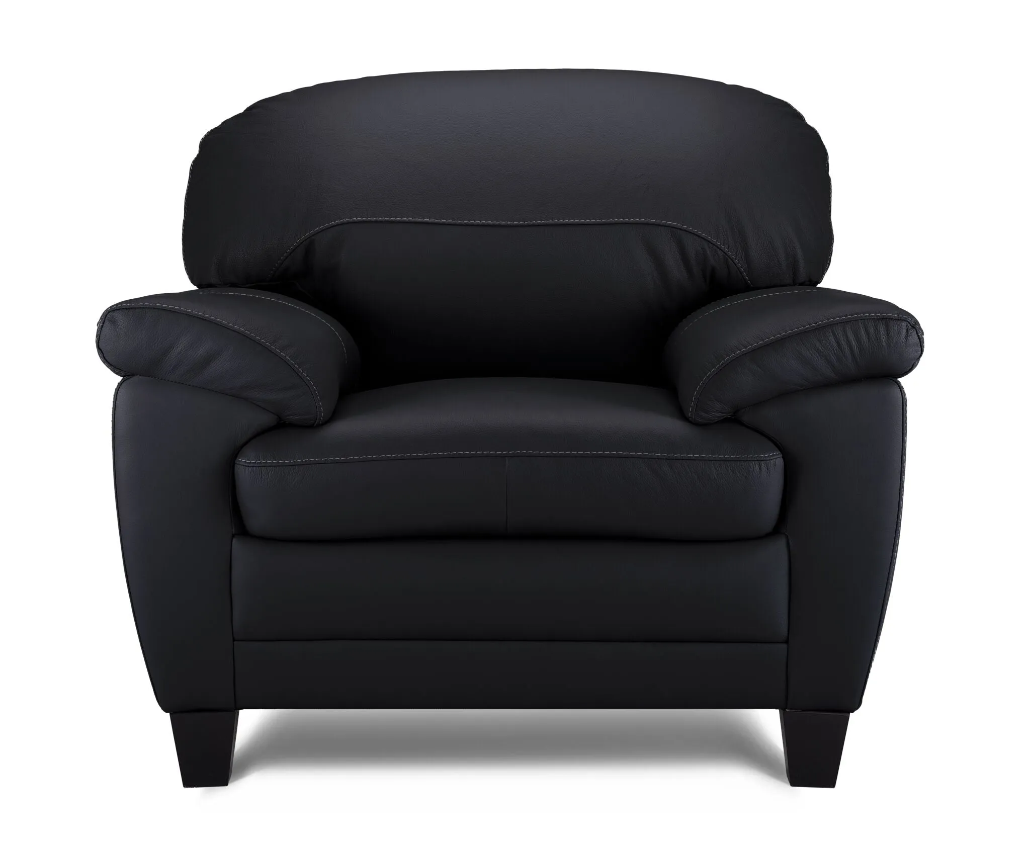 Raphael Leather Chair - Raven