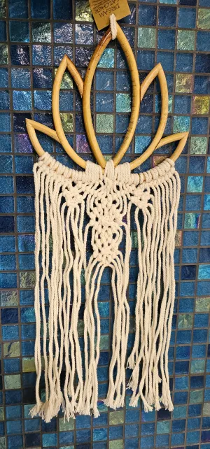 RATTAN LOTUS DREAM CATCHER WALL ART