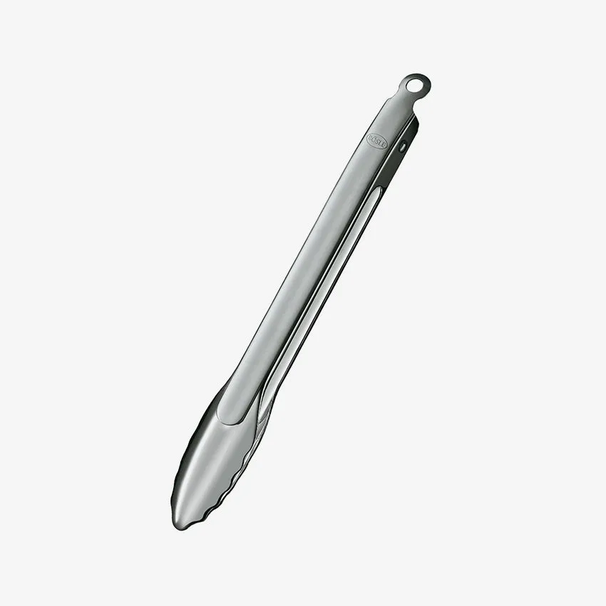 Rosle | Locking Tongs In Silver Stainless Steel