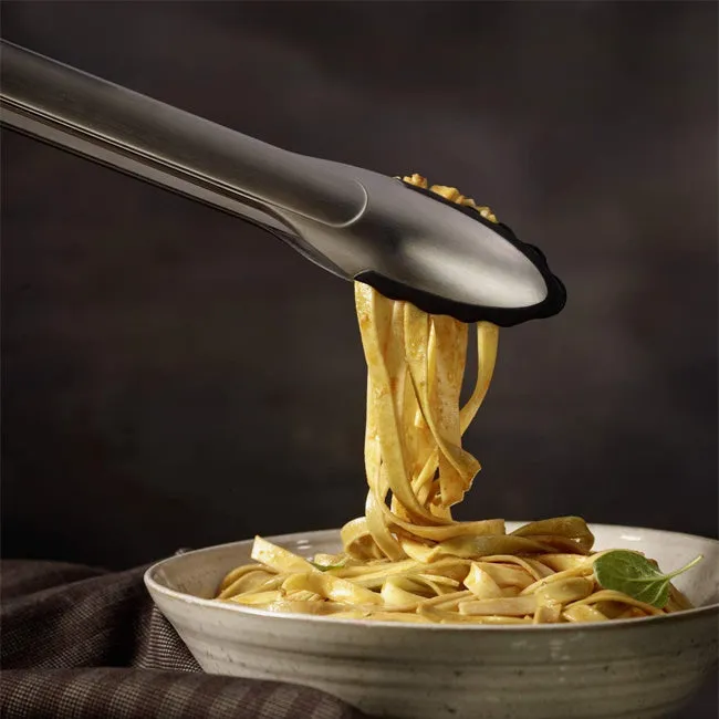 Rosle | Locking Tongs Silicone - Silver, Black