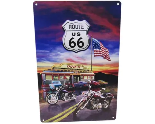 ROUTE 66-A4 WALL ART