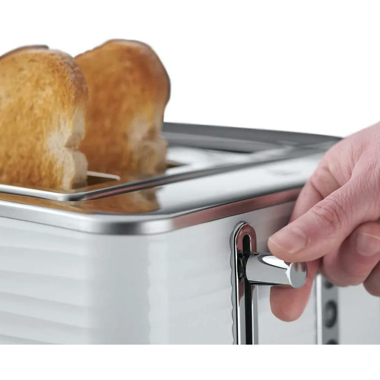 Russell Hobbs Inspire 4 Slice White Toaster | 24380