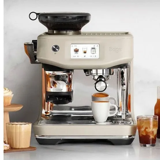 Sage Barista Touch Impress Automatic Coffee Machine Almond Nougat | SES881ALM4GUK1