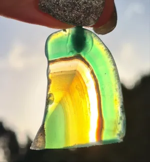 Sale💥STUNNING GREEN AGATE PENDANTS-put together by me