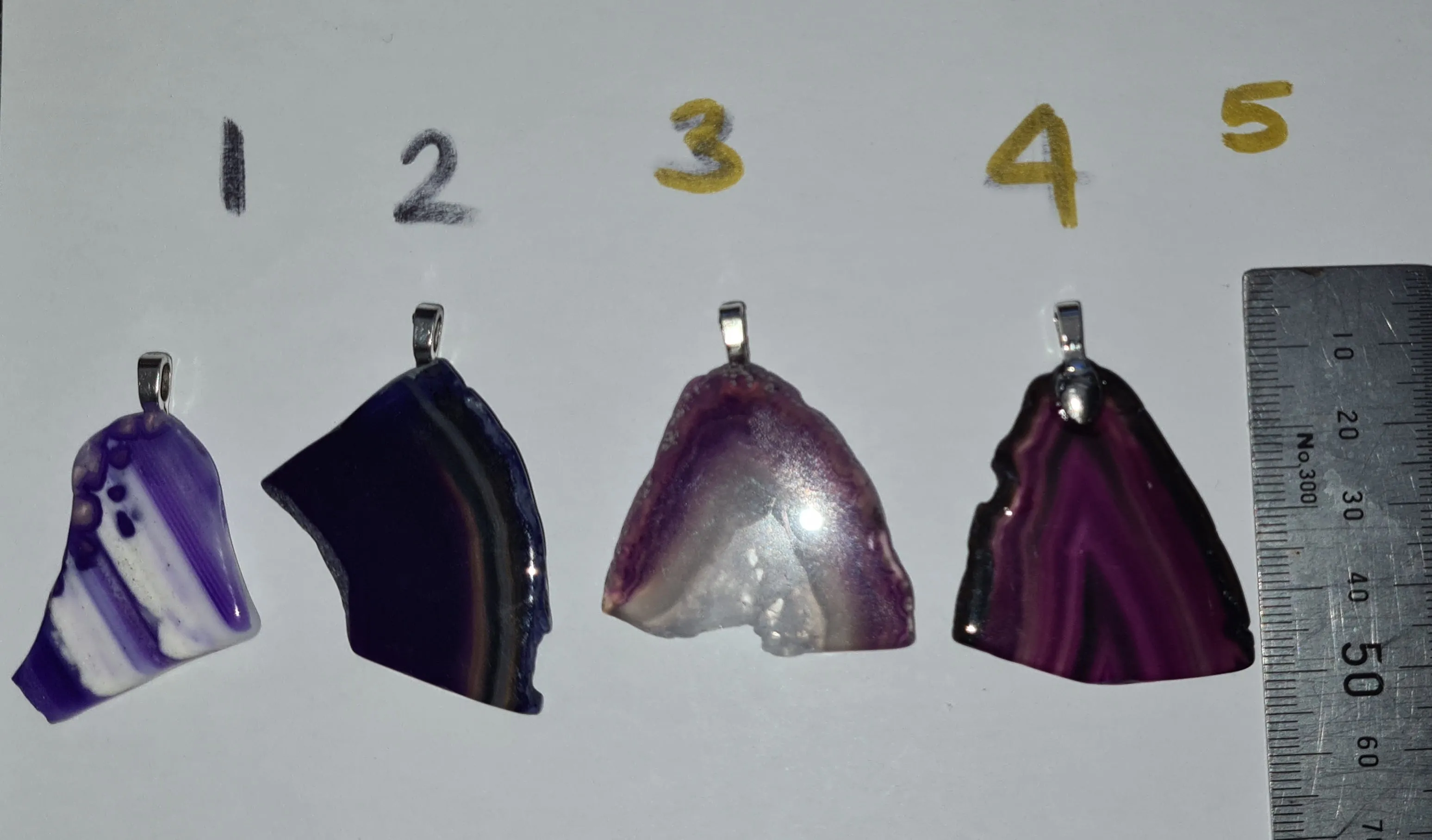 Sale💥STUNNING PURPLE AGATE PENDANTS-put together by me
