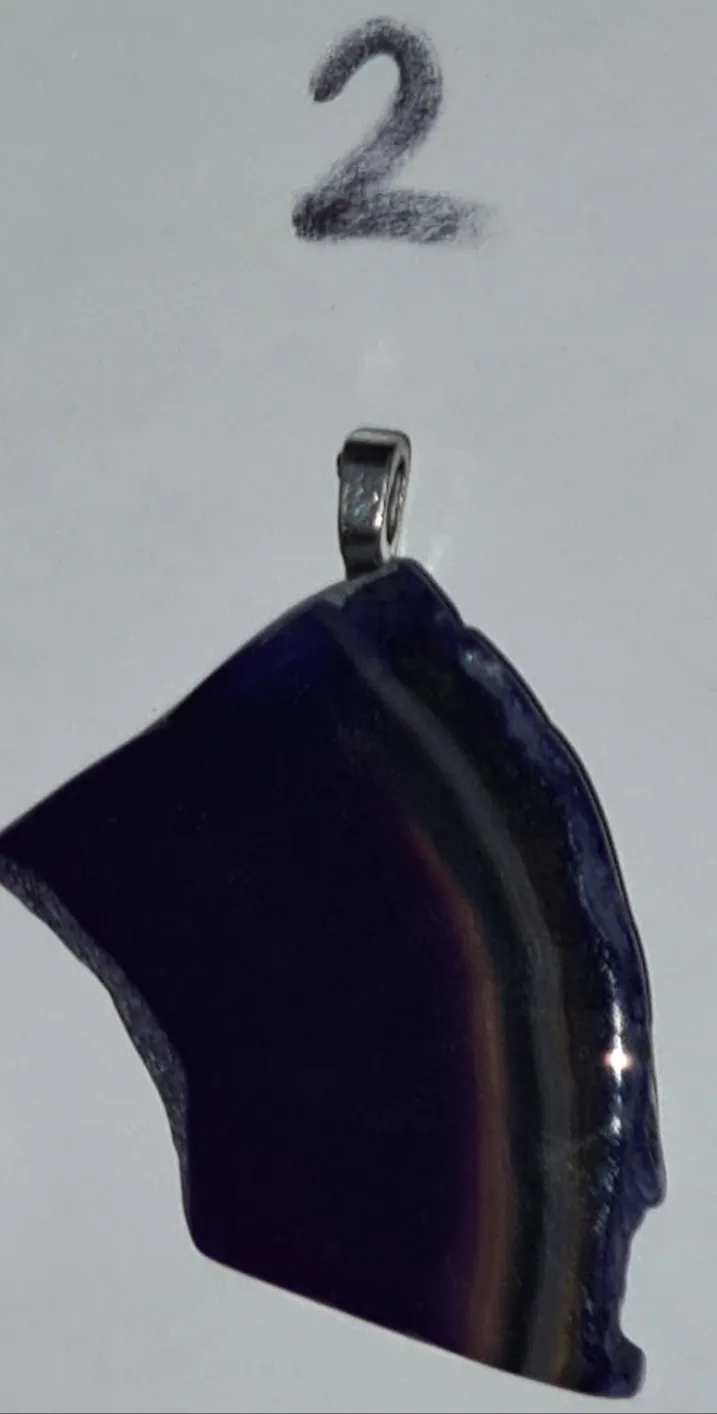 Sale💥STUNNING PURPLE AGATE PENDANTS-put together by me