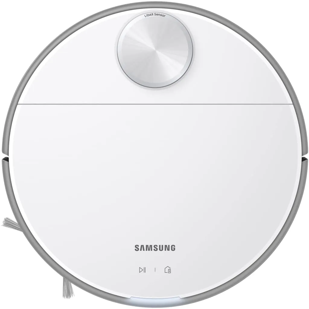 Samsung Jet Bot Robot Vacuum Cleaner, Max 60W Suction Power with LiDAR Sensor | VR30T80313W/EU