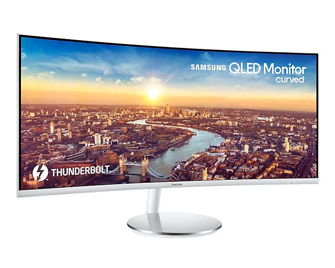 Samsung LC34J791WTPXXU 34" 4K Ultra HD Curved Monitor - 100Hz, 4ms, VA, AMD FreeSync, Height Adjustable, Speakers, Grey