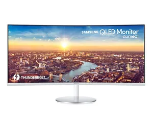 Samsung LC34J791WTPXXU 34" 4K Ultra HD Curved Monitor - 100Hz, 4ms, VA, AMD FreeSync, Height Adjustable, Speakers, Grey