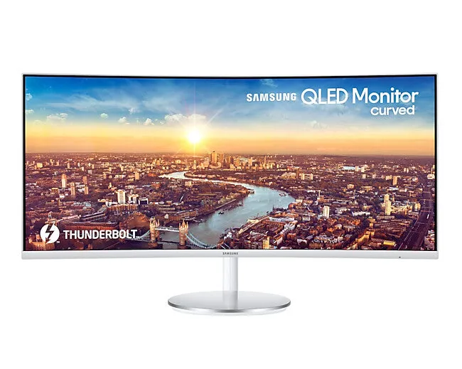 Samsung LC34J791WTPXXU 34" 4K Ultra HD Curved Monitor - 100Hz, 4ms, VA, AMD FreeSync, Height Adjustable, Speakers, Grey
