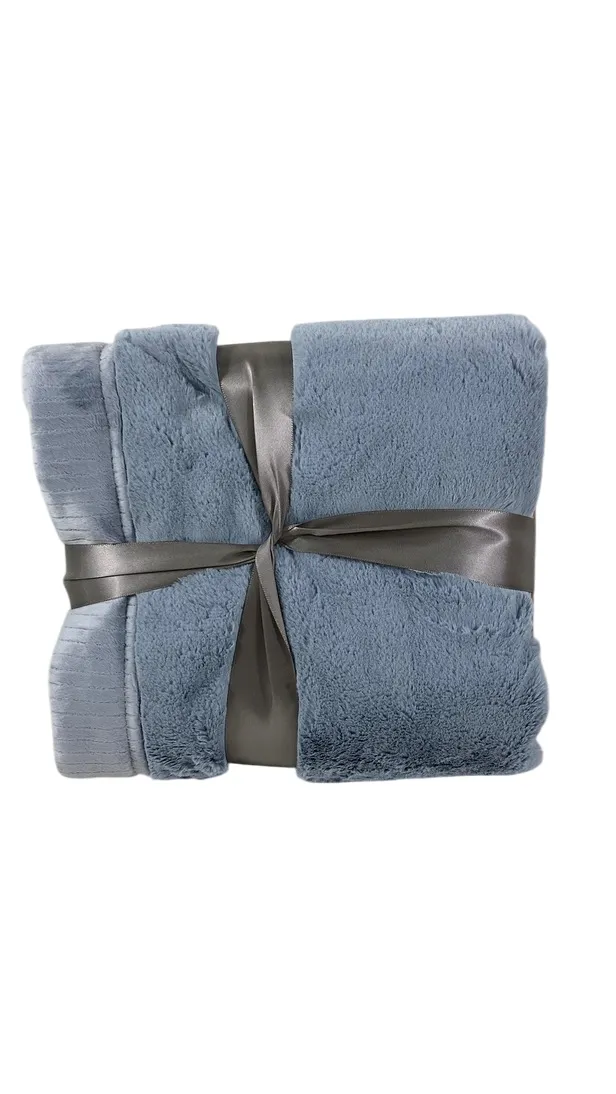 Saranoni Extra Large Lush Blanket, Storm Cloud