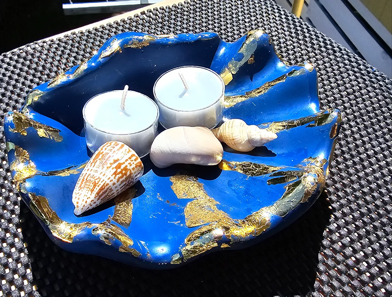 SHELL CANDLE HOLDER