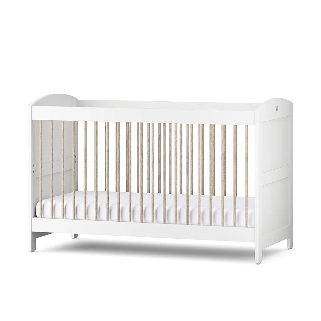 Silver Cross Valencia Cot Bed - Ash White