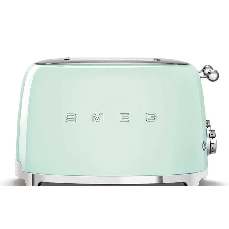 Smeg 50's Retro Style 4 Slice Pastel Green Toaster | TSF03PGUK