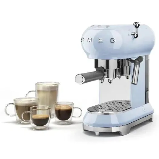 Smeg Coffee Machine Pastel Blue | ECF01PBUK
