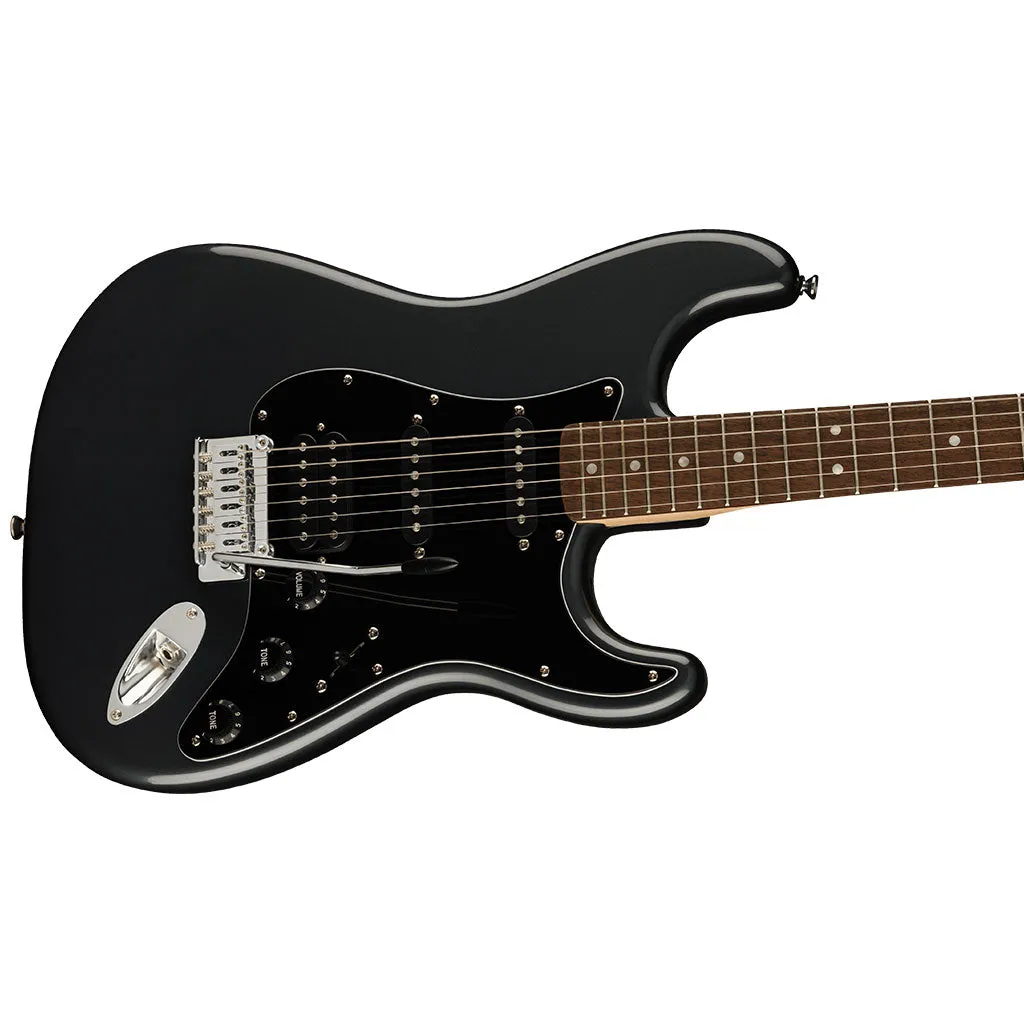 Squier Affinity Series Stratocaster HSS Pack in Charcoal Frost Metallic