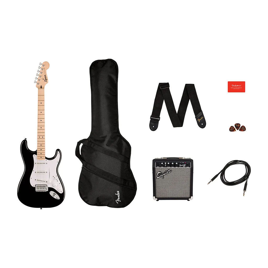 Squier Sonic Stratocaster Pack in Black
