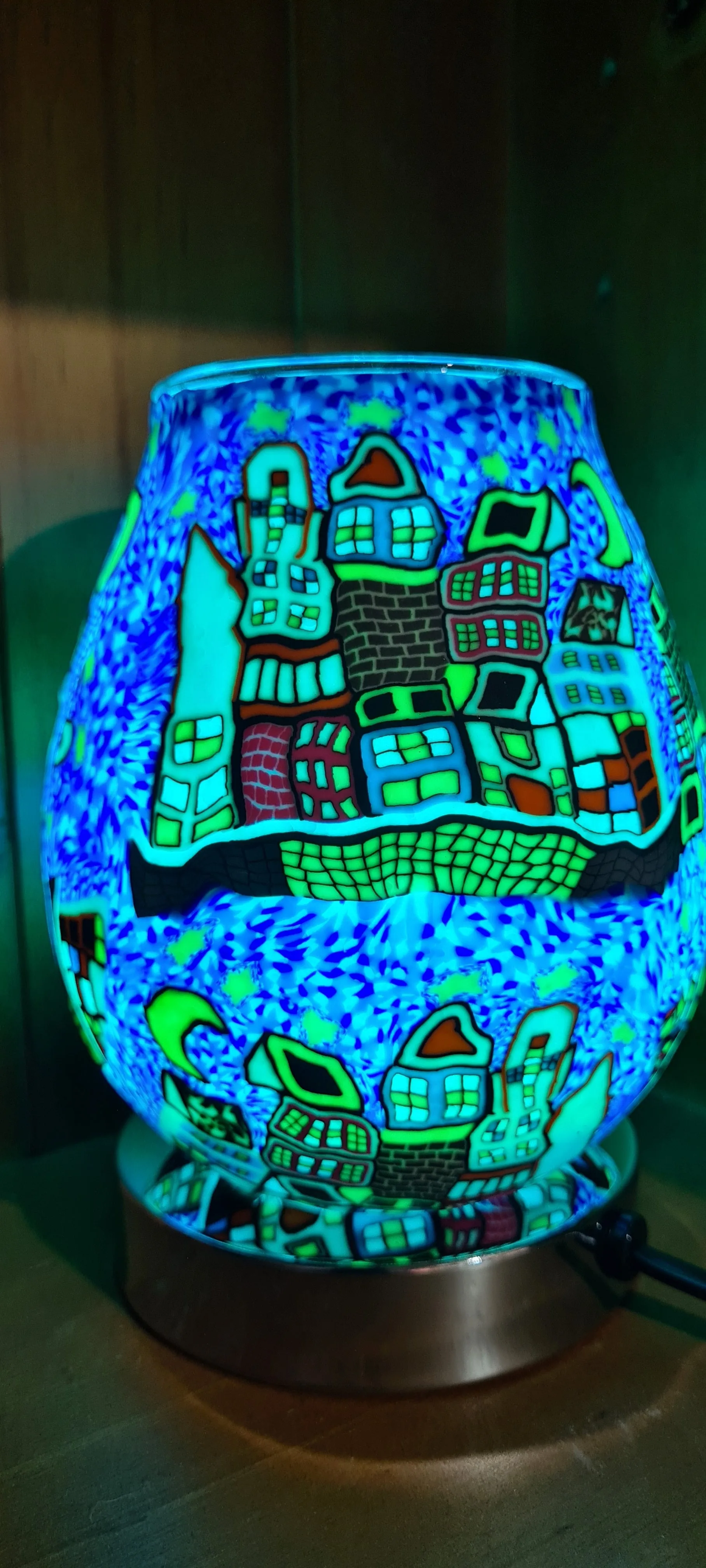 STARRY NIGHT POLYMER LAMP WAX/ ESSENTIAL OIL WARMER