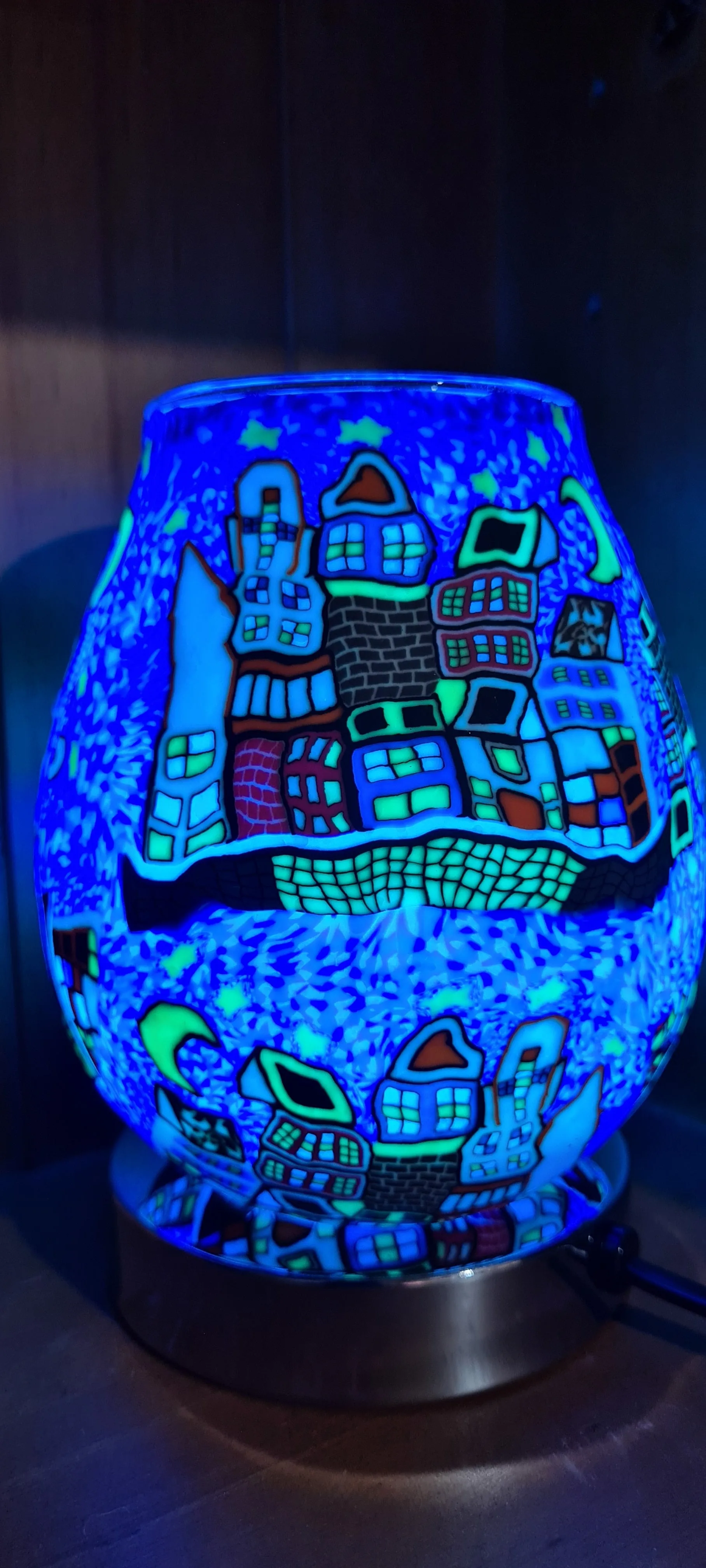 STARRY NIGHT POLYMER LAMP WAX/ ESSENTIAL OIL WARMER