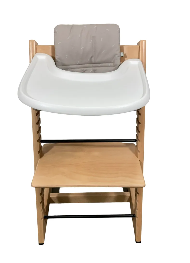 Stokke Tripp Trapp Complete High Chair, Oak Natural, Nordic Blue, 1