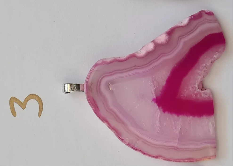STUNNING PINK AGATE PENDANTS-put together by me