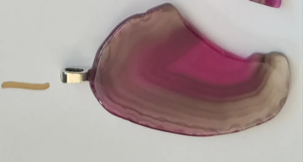 STUNNING PINK AGATE PENDANTS-put together by me