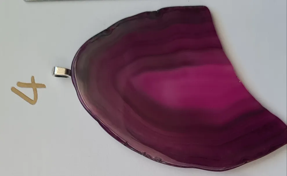 STUNNING PINK AGATE PENDANTS-put together by me
